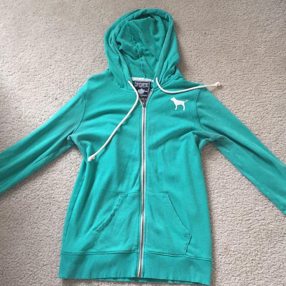 PINK vintage zip up sweatshirt